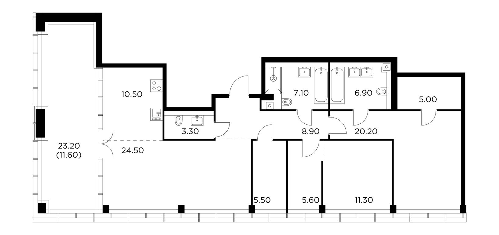 2-BD Apartment Sale, 120.4 sq. m. at Injoy, Admirala Makarova Street, 2с1, Moscow, Russia #1 2-BD Apartment Sale, 120.4 sq. m. at Injoy, Admirala Makarova Street, 2с1, Moscow, Russia #1