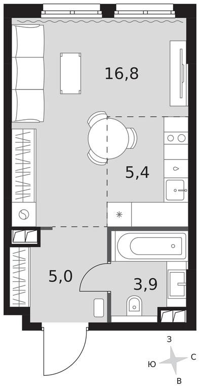 Apartment Sale, 31.1 sq. m. at Sydney City, Shenogina Street, 2, Moscow, Russia #1 Apartment Sale, 31.1 sq. m. at Sydney City, Shenogina Street, 2, Moscow, Russia #1