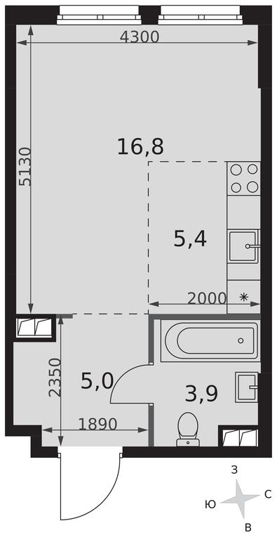 Apartment Sale, 31.1 sq. m. at Sydney City, Shenogina Street, 2, Moscow, Russia #2 Apartment Sale, 31.1 sq. m. at Sydney City, Shenogina Street, 2, Moscow, Russia #2
