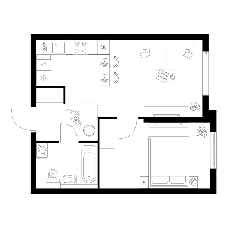 1-BD Apartment Sale, 41 sq. m. at Kronshtadtskiy 9, Kronshtadtsky Boulevard, 9с21, Moscow, Russia #1 1-BD Apartment Sale, 41 sq. m. at Kronshtadtskiy 9, Kronshtadtsky Boulevard, 9с21, Moscow, Russia #1