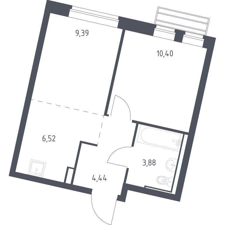 Apartment Sale, 34.63 sq. m. at Rublevskiy Kvartal, Laykovo Green Quarter, zhiloy kompleks Gorod-sobytiye Laykovo, selo Laykovo, Odintsovskiy City District, Moscow Region, Russia #1 Apartment Sale, 34.63 sq. m. at Rublevskiy Kvartal, Laykovo Green Quarter, zhiloy kompleks Gorod-sobytiye Laykovo, selo Laykovo, Odintsovskiy City District, Moscow Region, Russia #1