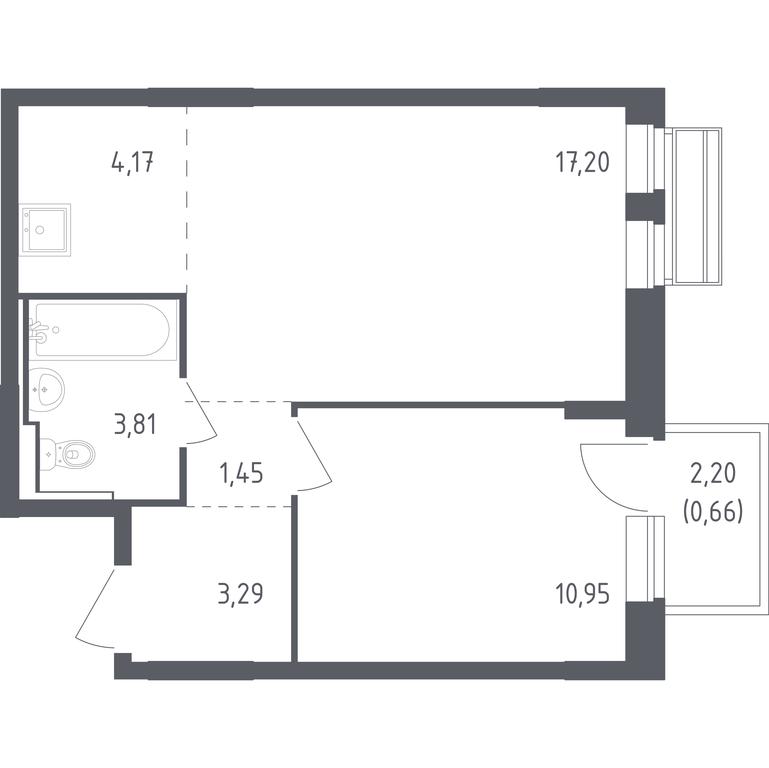 Apartment Sale, 41.53 sq. m. at Rublevskiy Kvartal, Laykovo Green Quarter, zhiloy kompleks Gorod-sobytiye Laykovo, selo Laykovo, Odintsovskiy City District, Moscow Region, Russia #1 Apartment Sale, 41.53 sq. m. at Rublevskiy Kvartal, Laykovo Green Quarter, zhiloy kompleks Gorod-sobytiye Laykovo, selo Laykovo, Odintsovskiy City District, Moscow Region, Russia #1