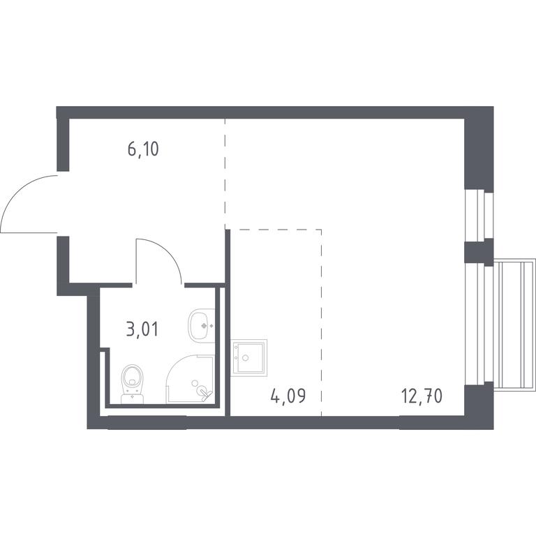 Apartment Sale, 25.6 sq. m. at Rublevskiy Kvartal, Laykovo Green Quarter, zhiloy kompleks Gorod-sobytiye Laykovo, selo Laykovo, Odintsovskiy City District, Moscow Region, Russia #1 Apartment Sale, 25.6 sq. m. at Rublevskiy Kvartal, Laykovo Green Quarter, zhiloy kompleks Gorod-sobytiye Laykovo, selo Laykovo, Odintsovskiy City District, Moscow Region, Russia #1