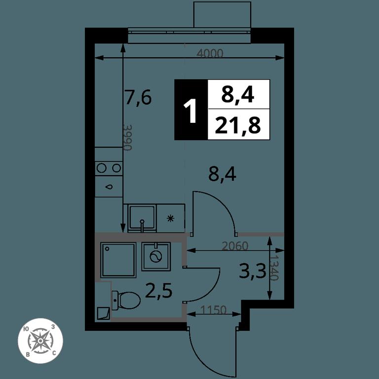 Apartment Sale, 21.8 sq. m. at Pervy Sheremetevskij, Komsomolskaya Street, 16, Khimki, Moscow Region, Russia #2 Apartment Sale, 21.8 sq. m. at Pervy Sheremetevskij, Komsomolskaya Street, 16, Khimki, Moscow Region, Russia #2