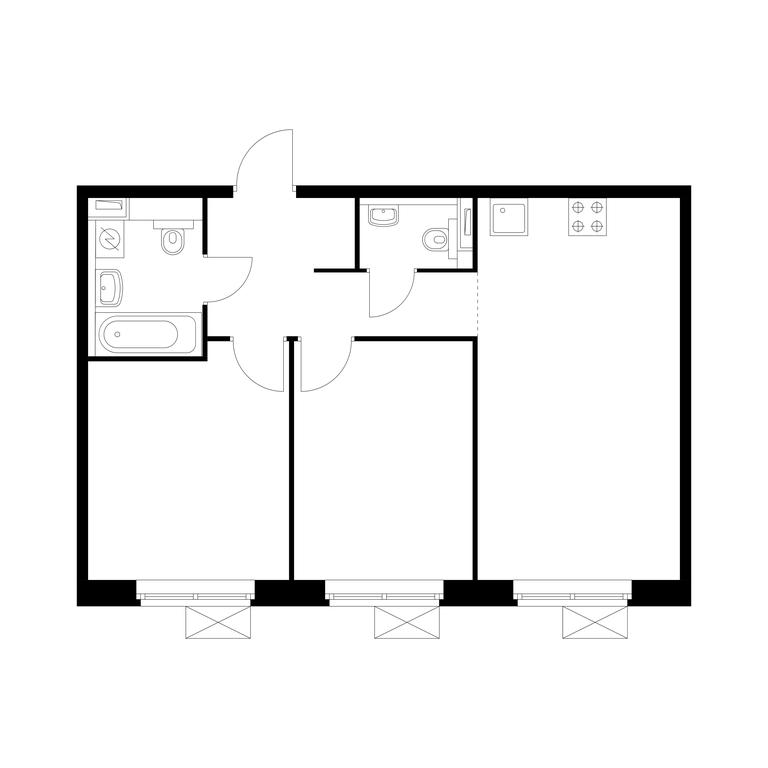 2-BD Apartment Sale, 53.9 sq. m. at Belaya Dacha Park, mikrorayon Parkovy, 1, Kotelniki, Moscow Region, Russia #1 2-BD Apartment Sale, 53.9 sq. m. at Belaya Dacha Park, mikrorayon Parkovy, 1, Kotelniki, Moscow Region, Russia #1