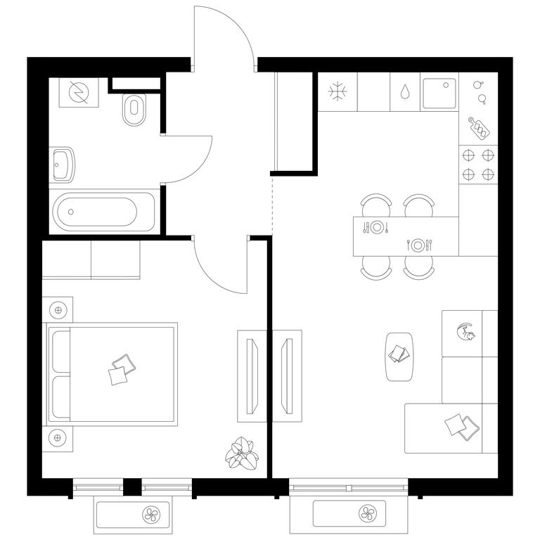1-BD Apartment Sale, 41.7 sq. m. at Ilinskie Luga, Zapovednaya Street, 1, posyolok Ilyinskoye-Usovo, Krasnogorsk City District, Moscow Region, Russia #1 1-BD Apartment Sale, 41.7 sq. m. at Ilinskie Luga, Zapovednaya Street, 1, posyolok Ilyinskoye-Usovo, Krasnogorsk City District, Moscow Region, Russia #1