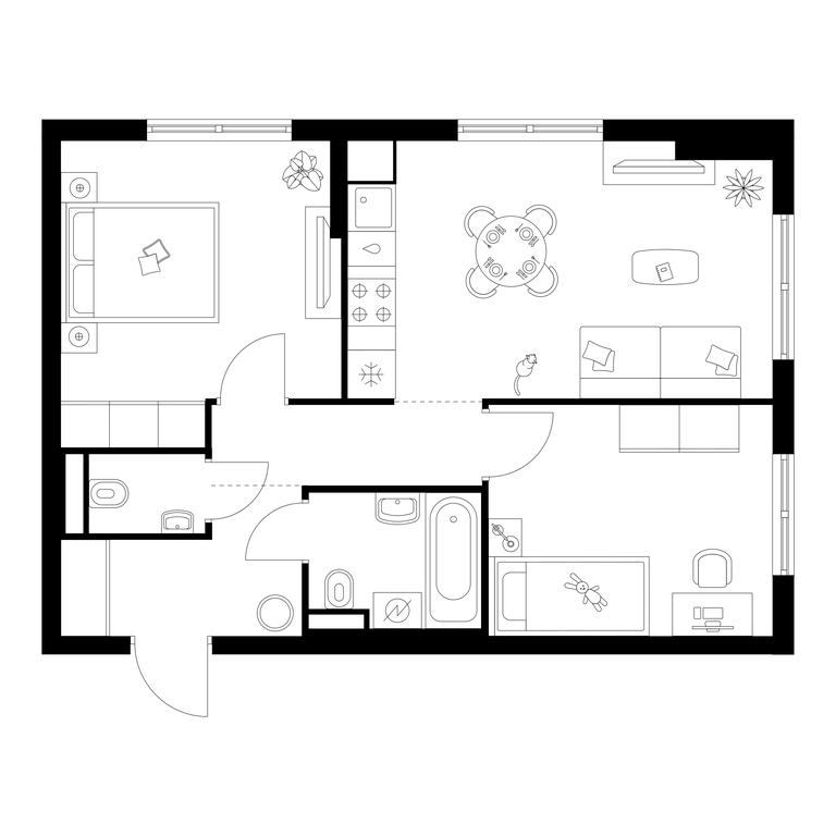 2-BD Apartment Sale, 51.8平方米 at Ilinskie Luga, Zapovednaya Street, 1, posyolok Ilyinskoye-Usovo, Krasnogorsk City District, Moscow Region, Russia #1 2-BD Apartment Sale, 51.8平方米 at Ilinskie Luga, Zapovednaya Street, 1, posyolok Ilyinskoye-Usovo, Krasnogorsk City District, Moscow Region, Russia #1