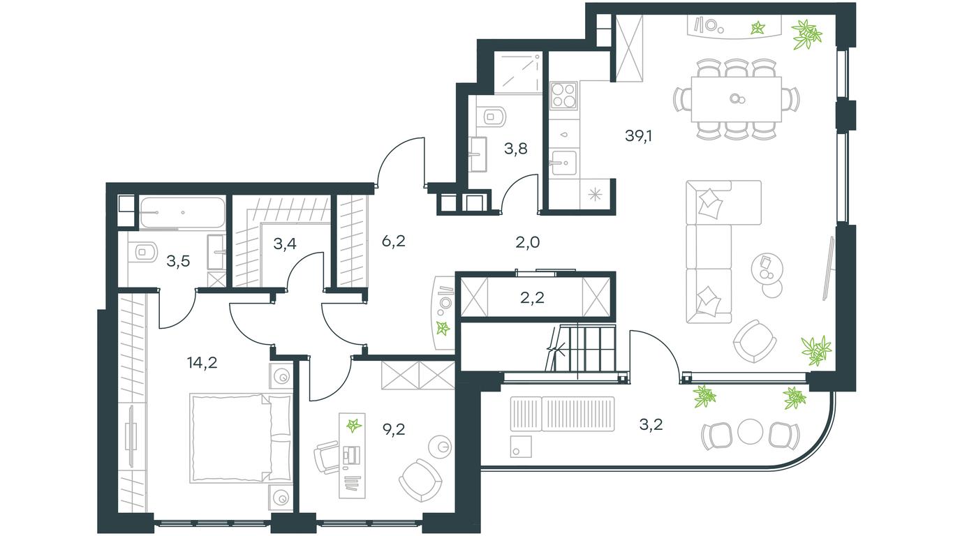 3-BD Apartment Sale, 137.2 sq. m. at Paveletskaya City, Dubininskaya Street, 59, Moscow, Russia #1 3-BD Apartment Sale, 137.2 sq. m. at Paveletskaya City, Dubininskaya Street, 59, Moscow, Russia #1
