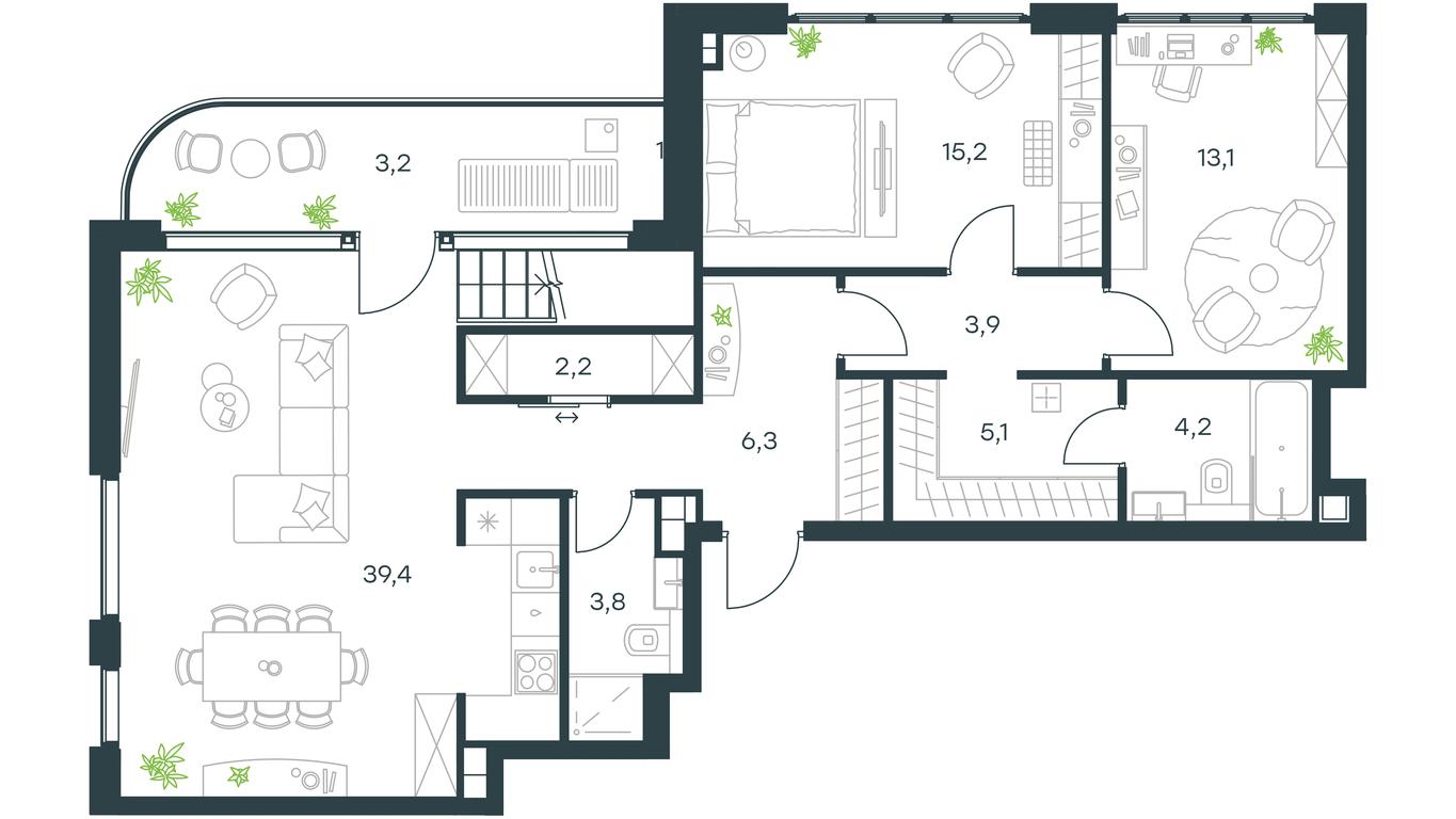 3-BD Apartment Sale, 156.1平方米 at Paveletskaya City, Dubininskaya Street, 59, Moscow, Russia #1 3-BD Apartment Sale, 156.1平方米 at Paveletskaya City, Dubininskaya Street, 59, Moscow, Russia #1