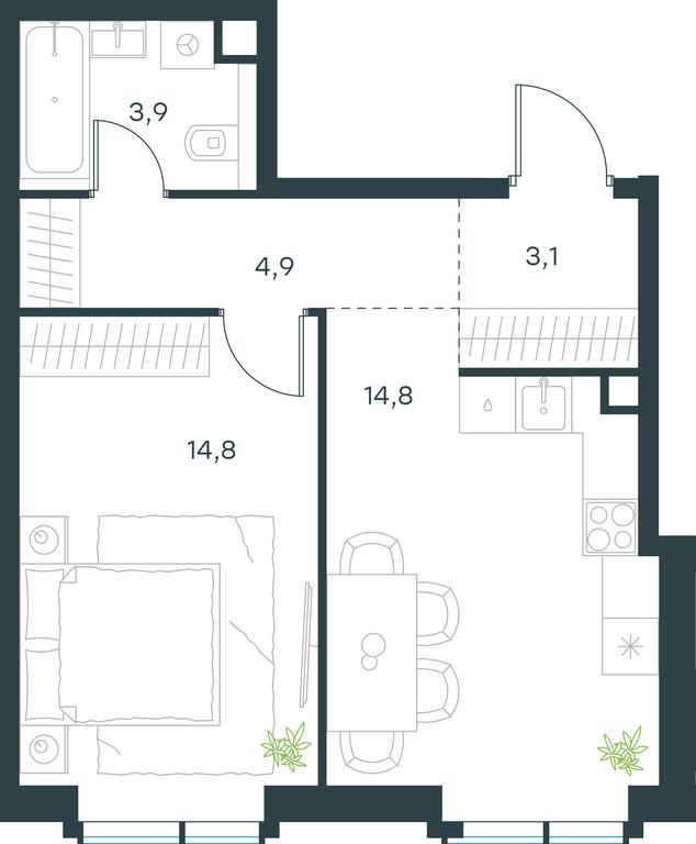 Apartment Sale, 41.5 sq. m. at Paveletskaya City, Dubininskaya Street, 59, Moscow, Russia #1 Apartment Sale, 41.5 sq. m. at Paveletskaya City, Dubininskaya Street, 59, Moscow, Russia #1