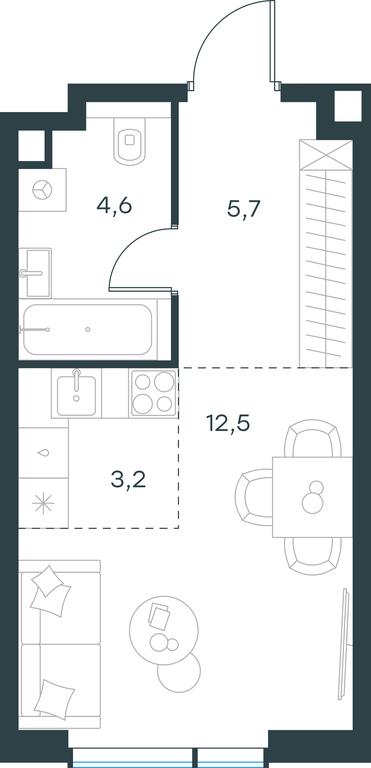 Apartment Sale, 26 sq. m. at Paveletskaya City, Dubininskaya Street, 59, Moscow, Russia #1 Apartment Sale, 26 sq. m. at Paveletskaya City, Dubininskaya Street, 59, Moscow, Russia #1