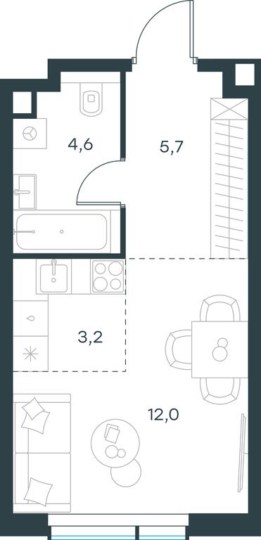 Apartment Sale, 25.5 sq. m. at Paveletskaya City, Dubininskaya Street, 59, Moscow, Russia #1 Apartment Sale, 25.5 sq. m. at Paveletskaya City, Dubininskaya Street, 59, Moscow, Russia #1