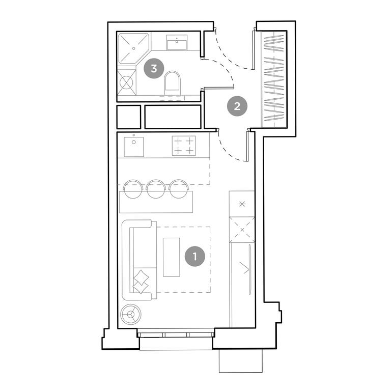 Apartment Sale, 22.1 sq. m. at Gogol Park, ulitsa Gogolya, 3, Lyubertsy, Moscow Region, Russia #1