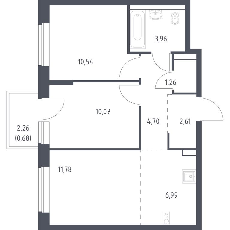 Продажа 1-комн. квартиры, 52,59 м² в ЖК «Егорово Парк», 1-й квартал, посёлок Жилино-1, городской округ Люберцы, Московская область, Россия #1 Продажа 1-комн. квартиры, 52,59 м² в ЖК «Егорово Парк», 1-й квартал, посёлок Жилино-1, городской округ Люберцы, Московская область, Россия #1