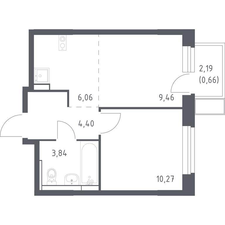 Apartment Sale, 34.69 sq. m. at Novoe Vidnoe, Kalinovka Village, Leninskiy City District, Moscow Region, Russia #1 Apartment Sale, 34.69 sq. m. at Novoe Vidnoe, Kalinovka Village, Leninskiy City District, Moscow Region, Russia #1