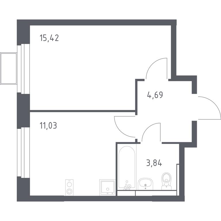 Apartment Sale, 34.98 sq. m. at Novoe Vidnoe, Kalinovka Village, Leninskiy City District, Moscow Region, Russia #1 Apartment Sale, 34.98 sq. m. at Novoe Vidnoe, Kalinovka Village, Leninskiy City District, Moscow Region, Russia #1
