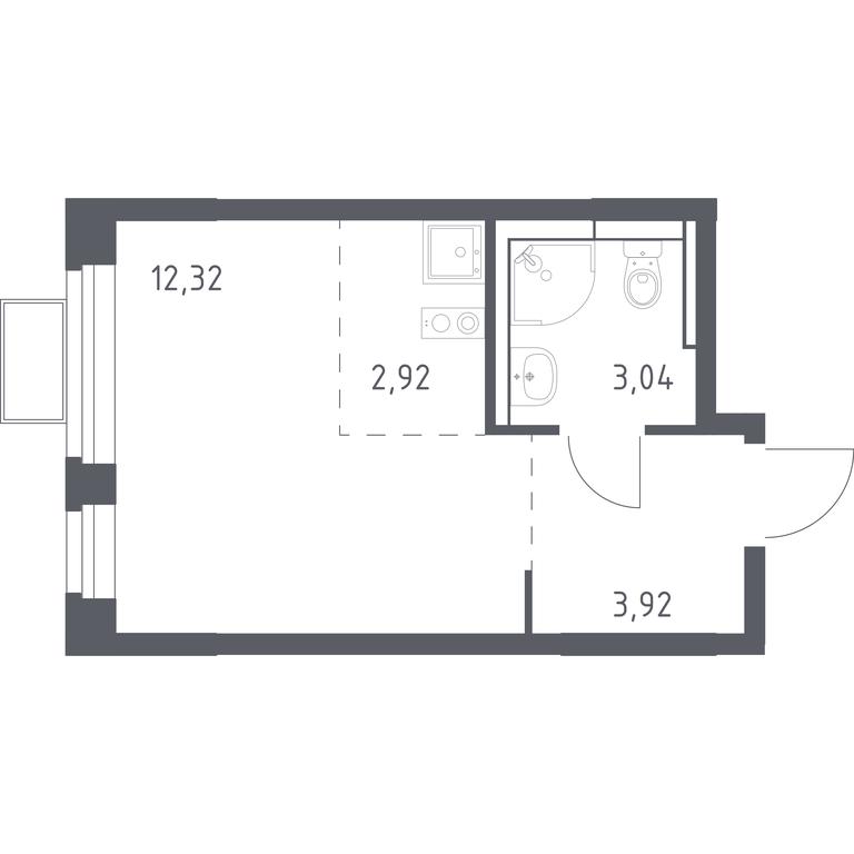 Apartment Sale, 22.2平方米 at Novoe Vidnoe, Kalinovka Village, Leninskiy City District, Moscow Region, Russia #1 Apartment Sale, 22.2平方米 at Novoe Vidnoe, Kalinovka Village, Leninskiy City District, Moscow Region, Russia #1