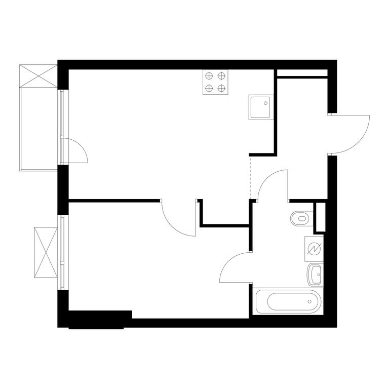 1-BD Apartment Sale, 35.3 sq. m. at Ilinskie Luga, Zapovednaya Street, 1, posyolok Ilyinskoye-Usovo, Krasnogorsk City District, Moscow Region, Russia #1 1-BD Apartment Sale, 35.3 sq. m. at Ilinskie Luga, Zapovednaya Street, 1, posyolok Ilyinskoye-Usovo, Krasnogorsk City District, Moscow Region, Russia #1