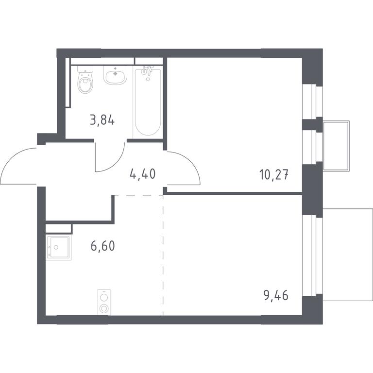 Apartment Sale, 34.57 sq. m. at Novoe Vidnoe, Kalinovka Village, Leninskiy City District, Moscow Region, Russia #1 Apartment Sale, 34.57 sq. m. at Novoe Vidnoe, Kalinovka Village, Leninskiy City District, Moscow Region, Russia #1
