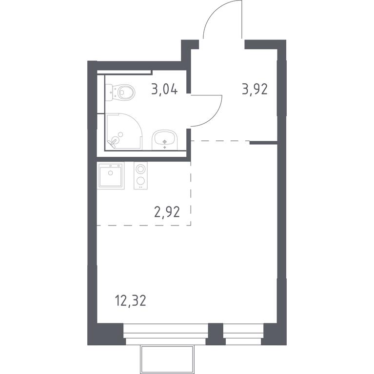 Apartment Sale, 22.2 sq. m. at Novoe Vidnoe, Kalinovka Village, Leninskiy City District, Moscow Region, Russia #1 Apartment Sale, 22.2 sq. m. at Novoe Vidnoe, Kalinovka Village, Leninskiy City District, Moscow Region, Russia #1