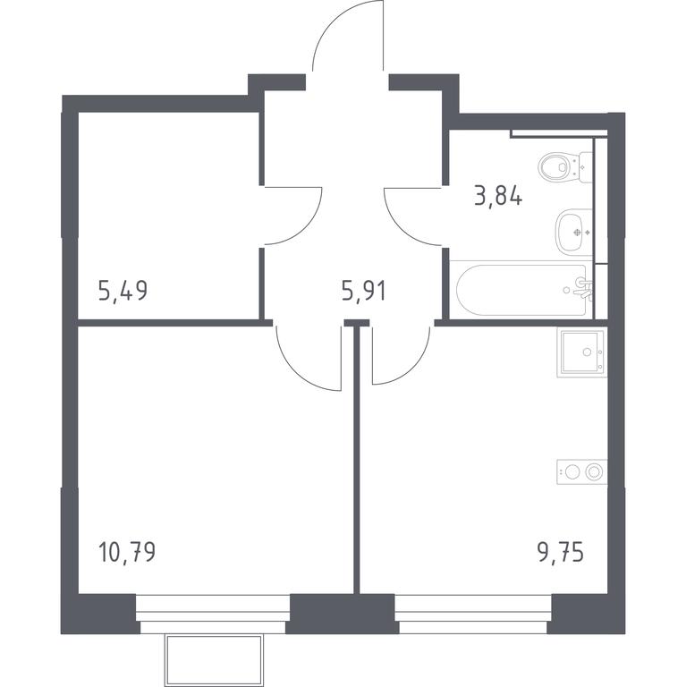 Apartment Sale, 35.78 sq. m. at Novoe Vidnoe, Kalinovka Village, Leninskiy City District, Moscow Region, Russia #1 Apartment Sale, 35.78 sq. m. at Novoe Vidnoe, Kalinovka Village, Leninskiy City District, Moscow Region, Russia #1