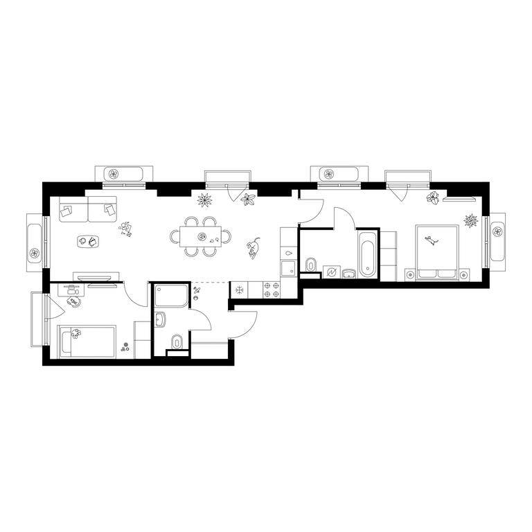 2-BD Apartment Sale, 63.5 sq. m. at Ilinskie Luga, Zapovednaya Street, 1, posyolok Ilyinskoye-Usovo, Krasnogorsk City District, Moscow Region, Russia #1 2-BD Apartment Sale, 63.5 sq. m. at Ilinskie Luga, Zapovednaya Street, 1, posyolok Ilyinskoye-Usovo, Krasnogorsk City District, Moscow Region, Russia #1