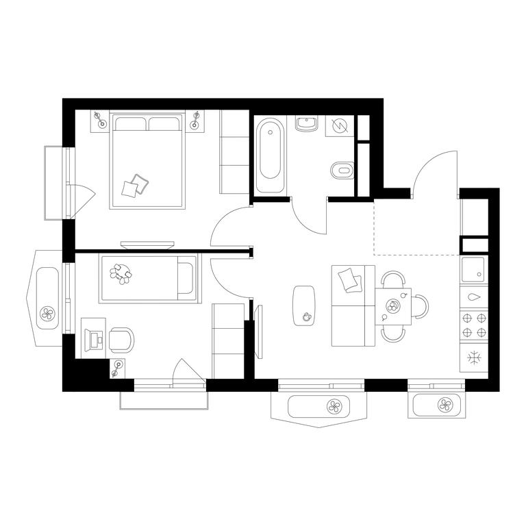 2-BD Apartment Sale, 41.6 sq. m. at Ilinskie Luga, Zapovednaya Street, 1, posyolok Ilyinskoye-Usovo, Krasnogorsk City District, Moscow Region, Russia #1 2-BD Apartment Sale, 41.6 sq. m. at Ilinskie Luga, Zapovednaya Street, 1, posyolok Ilyinskoye-Usovo, Krasnogorsk City District, Moscow Region, Russia #1