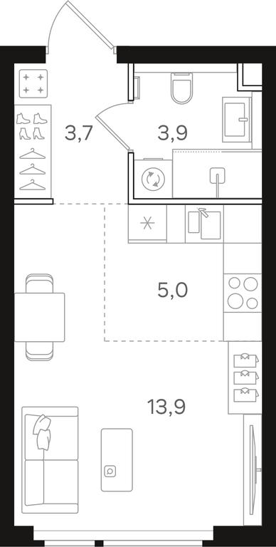 Apartment Sale, 26.5 sq. m. at Mangazeja v Bogorodskom, Ivanteyevskaya Street, 25к1, Moscow, Russia #1 Apartment Sale, 26.5 sq. m. at Mangazeja v Bogorodskom, Ivanteyevskaya Street, 25к1, Moscow, Russia #1