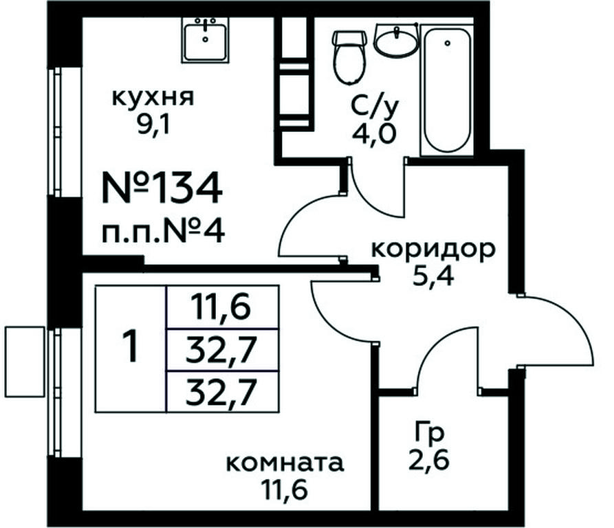 Apartment Sale, 32.7平方米 at Tsvetochnye Poliany, kvartal № 23, Filimonkovskoye Municipal Formation, Moscow, Russia #1 Apartment Sale, 32.7平方米 at Tsvetochnye Poliany, kvartal № 23, Filimonkovskoye Municipal Formation, Moscow, Russia #1