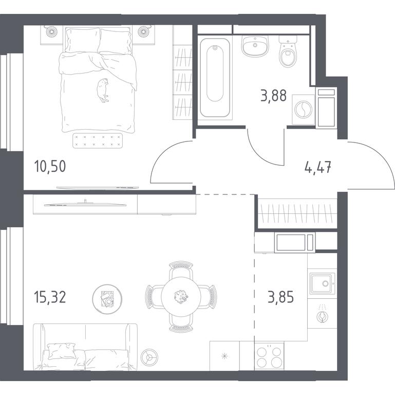 Apartment Sale, 37.5 sq. m. at Pribrezhnyi Park, Pribrezhniy Park Residential Complex, Village of Yam, Domodedovo City District, Moscow Region, Russia #1 Apartment Sale, 37.5 sq. m. at Pribrezhnyi Park, Pribrezhniy Park Residential Complex, Village of Yam, Domodedovo City District, Moscow Region, Russia #1
