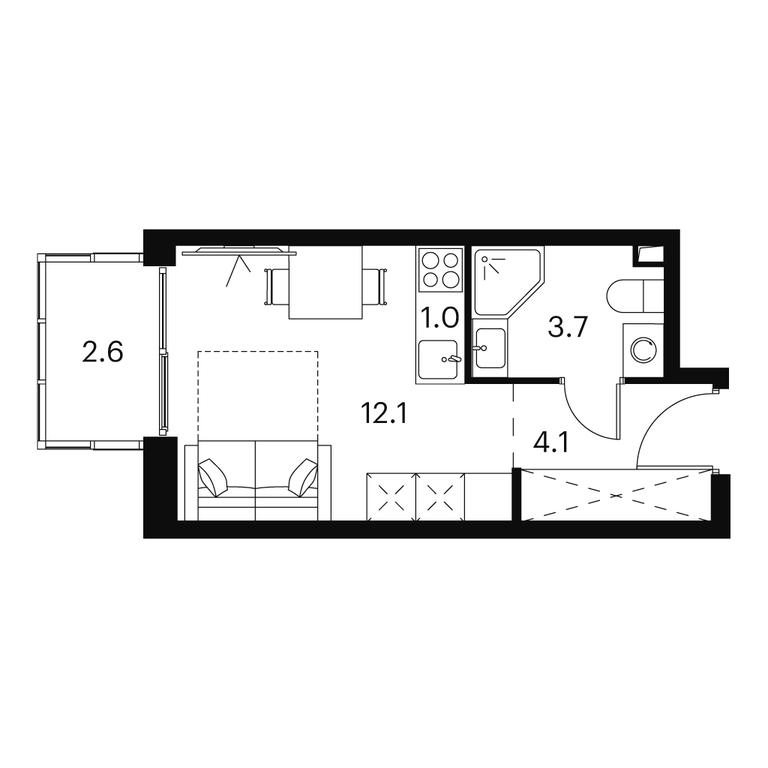 Apartment Sale, 23.5 sq. m. at Akvilon Signal (Akvilon Signal), Signalny Drive, 12, Moscow, Russia #1 Apartment Sale, 23.5 sq. m. at Akvilon Signal (Akvilon Signal), Signalny Drive, 12, Moscow, Russia #1
