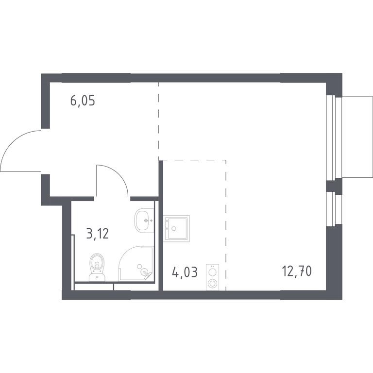 Apartment Sale, 25.9 sq. m. at Mytishchi Park, Silikatnaya ulitsa, 41к3, Mytischi, Moscow Region, Russia #1 Apartment Sale, 25.9 sq. m. at Mytishchi Park, Silikatnaya ulitsa, 41к3, Mytischi, Moscow Region, Russia #1