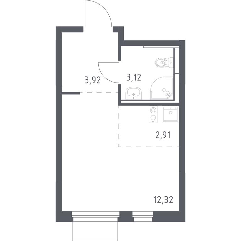 Apartment Sale, 22.27平方米 at Mytishchi Park, Silikatnaya ulitsa, 41к3, Mytischi, Moscow Region, Russia #1 Apartment Sale, 22.27平方米 at Mytishchi Park, Silikatnaya ulitsa, 41к3, Mytischi, Moscow Region, Russia #1