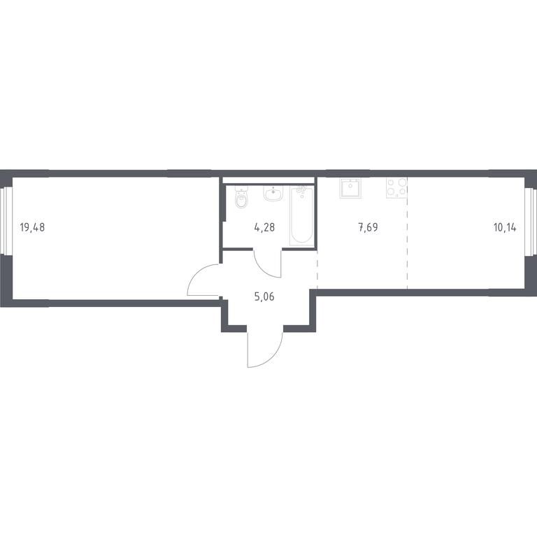 Apartment Sale, 46.65 sq. m. at Mytishchi Park, Silikatnaya ulitsa, 41к3, Mytischi, Moscow Region, Russia #1 Apartment Sale, 46.65 sq. m. at Mytishchi Park, Silikatnaya ulitsa, 41к3, Mytischi, Moscow Region, Russia #1