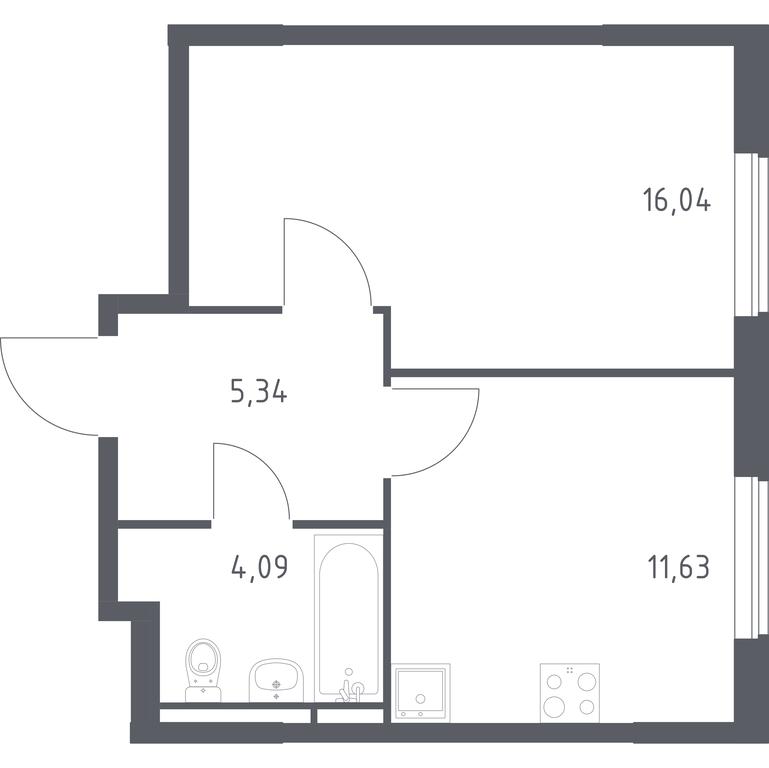 Apartment Sale, 37.1 sq. m. at Mytishchi Park, Silikatnaya ulitsa, 41к3, Mytischi, Moscow Region, Russia #1 Apartment Sale, 37.1 sq. m. at Mytishchi Park, Silikatnaya ulitsa, 41к3, Mytischi, Moscow Region, Russia #1