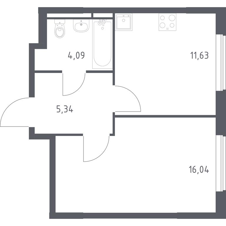 Apartment Sale, 37.1 sq. m. at Mytishchi Park, Silikatnaya ulitsa, 41к3, Mytischi, Moscow Region, Russia #1 Apartment Sale, 37.1 sq. m. at Mytishchi Park, Silikatnaya ulitsa, 41к3, Mytischi, Moscow Region, Russia #1