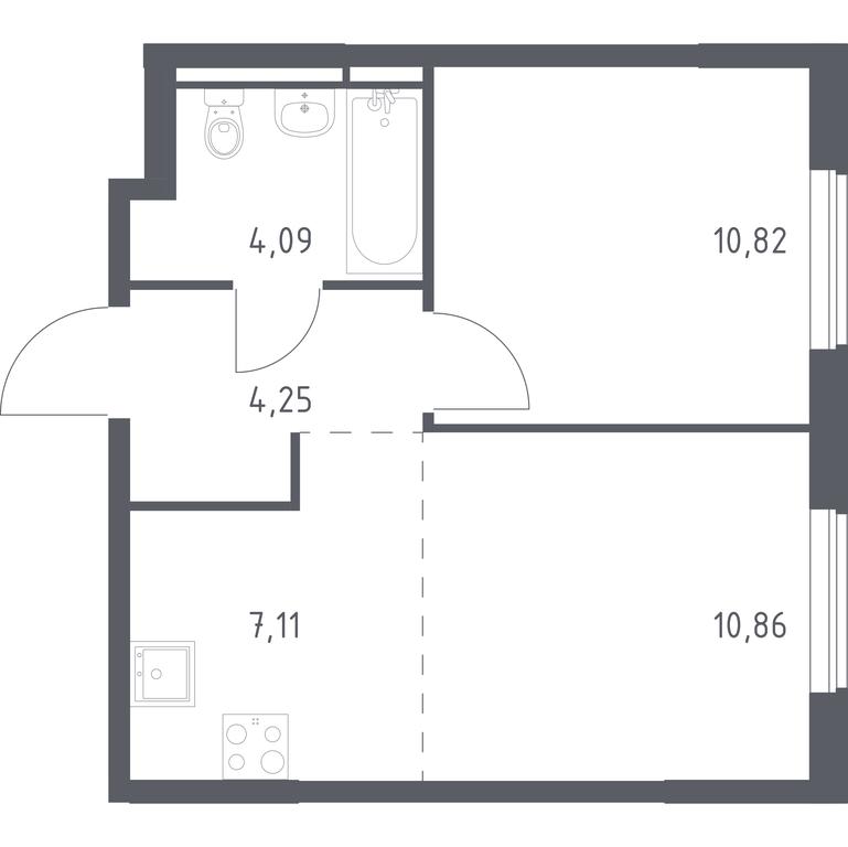 Apartment Sale, 37.13 sq. m. at Mytishchi Park, Silikatnaya ulitsa, 41к3, Mytischi, Moscow Region, Russia #1 Apartment Sale, 37.13 sq. m. at Mytishchi Park, Silikatnaya ulitsa, 41к3, Mytischi, Moscow Region, Russia #1
