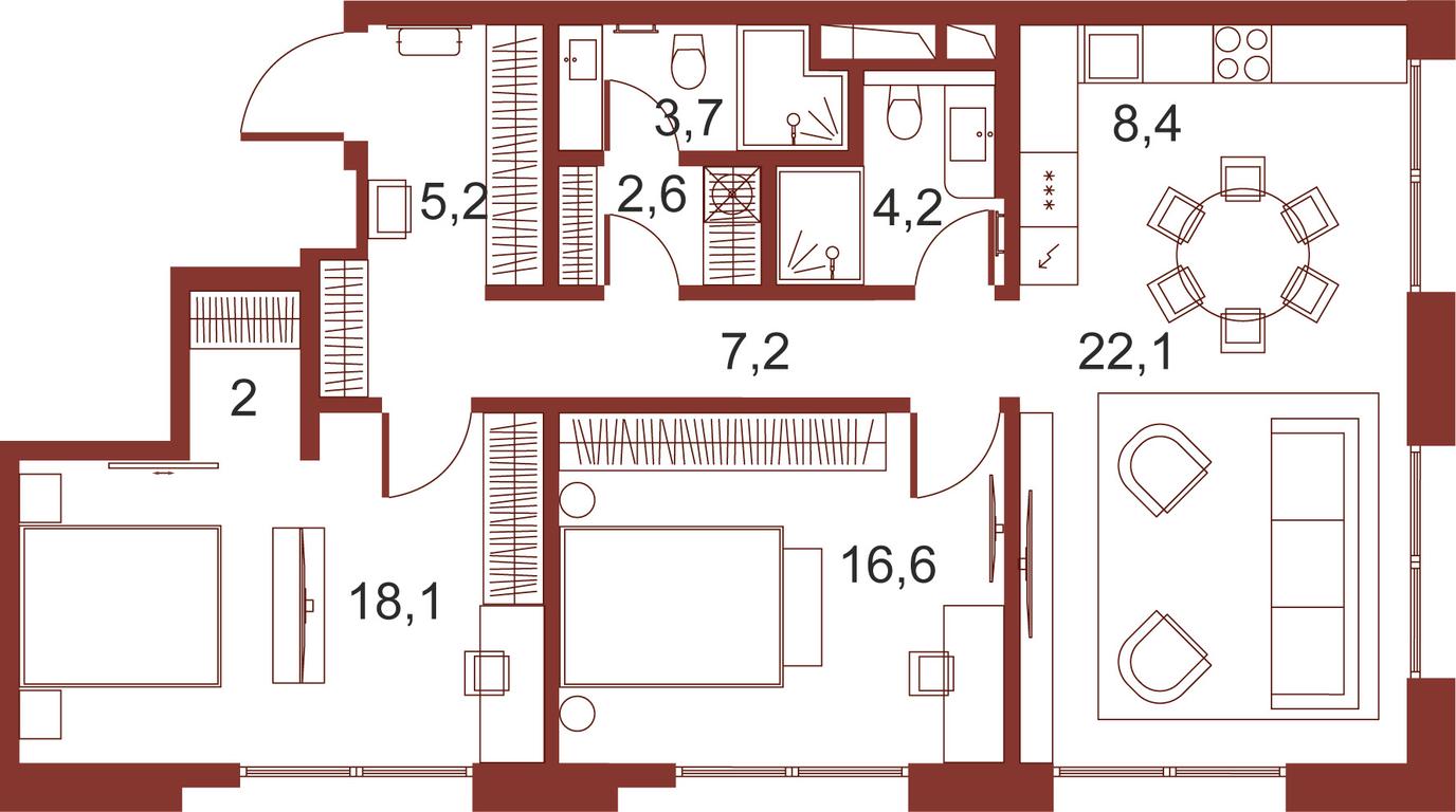 Продажа 1-комн. квартиры, 91,5 м² в ЖК «Сервисные резиденции в клубных особняках «Ильинка 3/8»», улица Ильинка, 3/8с4, Москва, Россия #1 Продажа 1-комн. квартиры, 91,5 м² в ЖК «Сервисные резиденции в клубных особняках «Ильинка 3/8»», улица Ильинка, 3/8с4, Москва, Россия #1