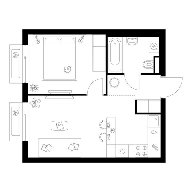 1-BD Apartment Sale, 34.3 sq. m. at Salarevo Park, Salaryevskaya Street, 8к1, Moskovskiy Settlement, Moscow, Russia #1 1-BD Apartment Sale, 34.3 sq. m. at Salarevo Park, Salaryevskaya Street, 8к1, Moskovskiy Settlement, Moscow, Russia #1
