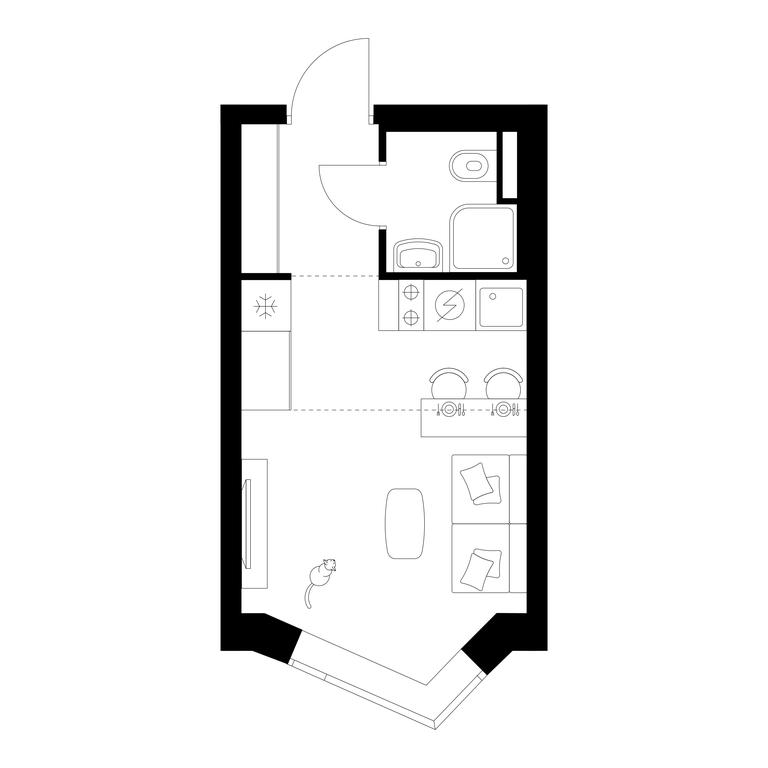 Apartment Sale, 19.6 sq. m. at Michurinskiy Park, Ozyornaya Street, 44А, Moscow, Russia #1 Apartment Sale, 19.6 sq. m. at Michurinskiy Park, Ozyornaya Street, 44А, Moscow, Russia #1