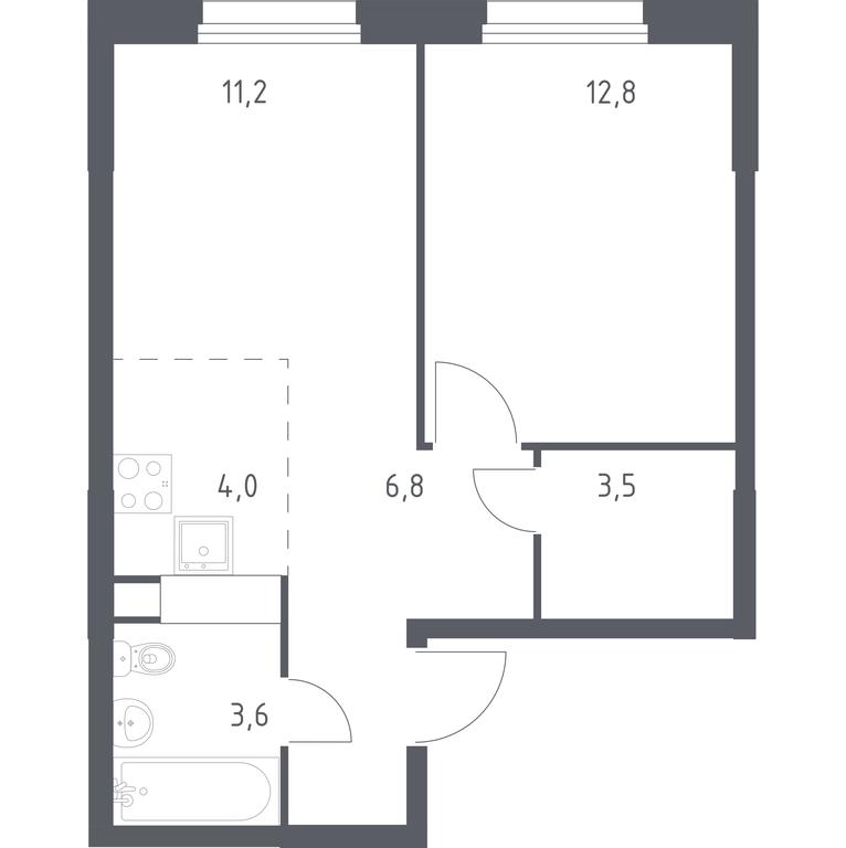 Apartment Sale, 41.9平方米 at Eko Bunino, prospekt Kuprina, 34к1, Sosenskoye Settlement, Moscow, Russia #1 Apartment Sale, 41.9平方米 at Eko Bunino, prospekt Kuprina, 34к1, Sosenskoye Settlement, Moscow, Russia #1