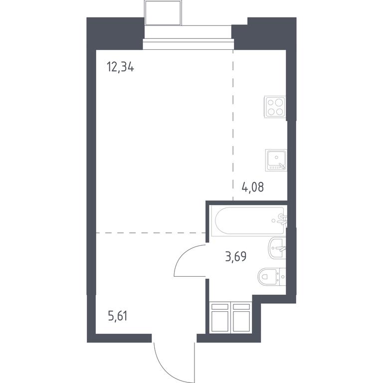 Apartment Sale, 25.86 sq. m. at Troparevo Park, Kiyevskoye shosse, 21-y kilometr, 3с4, Mosrentgen Settlement, Moscow, Russia #1 Apartment Sale, 25.86 sq. m. at Troparevo Park, Kiyevskoye shosse, 21-y kilometr, 3с4, Mosrentgen Settlement, Moscow, Russia #1