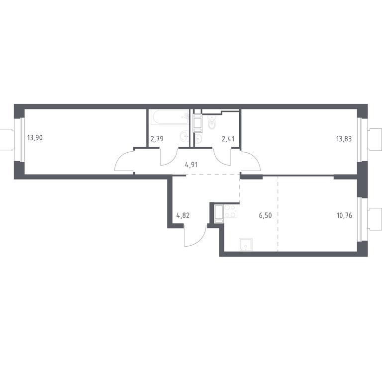 1-BD Apartment Sale, 58.5平方米 at Tomilino Park, 1-y kvartal, posyolok Zhilino-1, Lubertsy City District, Moscow Region, Russia #1 1-BD Apartment Sale, 58.5平方米 at Tomilino Park, 1-y kvartal, posyolok Zhilino-1, Lubertsy City District, Moscow Region, Russia #1