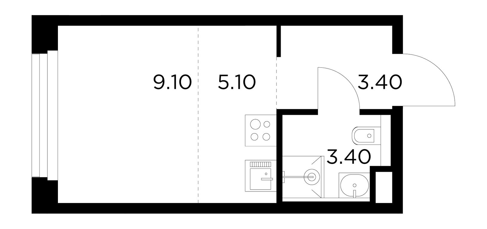 Apartment Sale, 21平方米 at Belyi Grad, Tsentralnaya Street, 1, Mytischi, Moscow Region, Russia #1 Apartment Sale, 21平方米 at Belyi Grad, Tsentralnaya Street, 1, Mytischi, Moscow Region, Russia #1