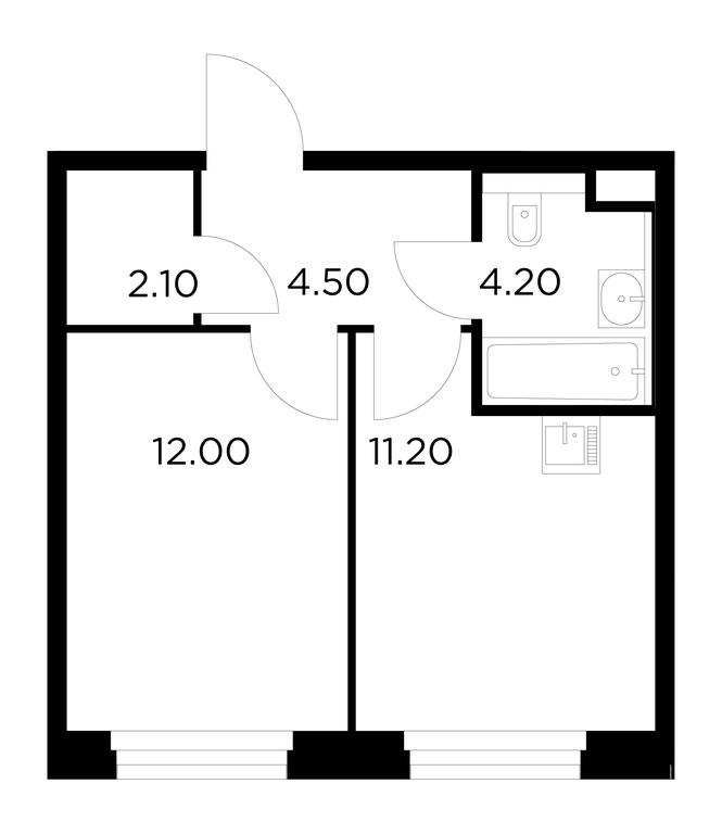 1-BD Apartment Sale, 34平方米 at Belyi Grad, Tsentralnaya Street, 1, Mytischi, Moscow Region, Russia #1 1-BD Apartment Sale, 34平方米 at Belyi Grad, Tsentralnaya Street, 1, Mytischi, Moscow Region, Russia #1