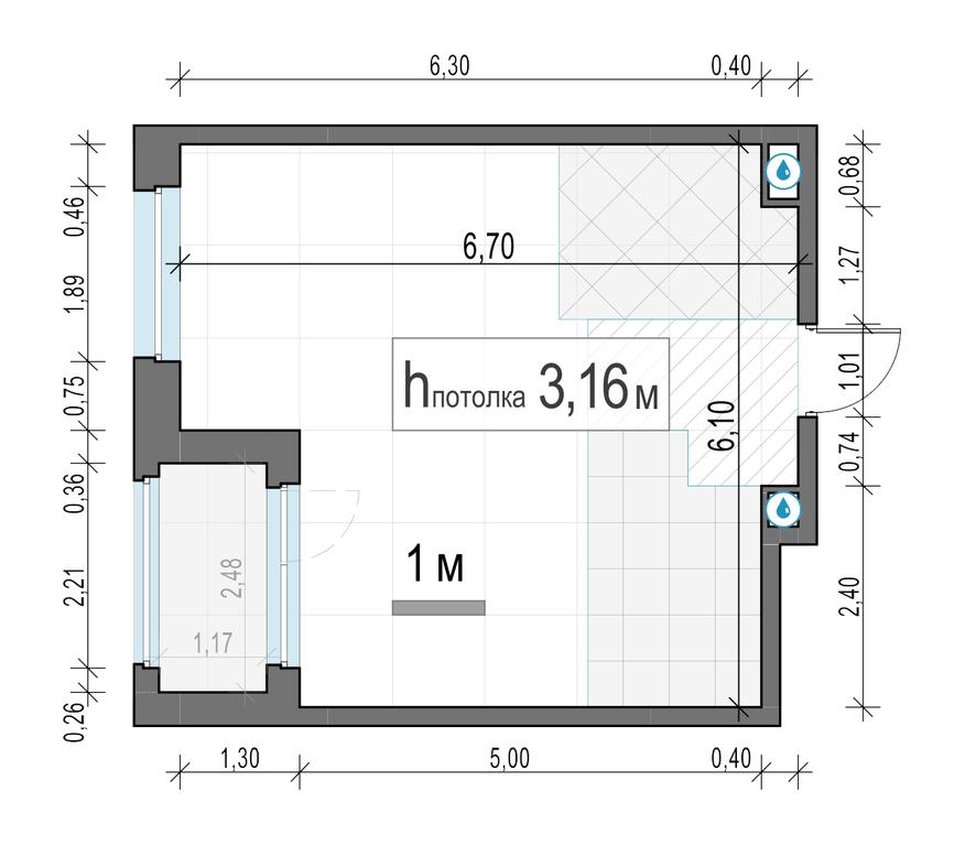 1-BD Apartment Sale, 36.4平方米 at Belyi Grad, Tsentralnaya Street, 1, Mytischi, Moscow Region, Russia #2
