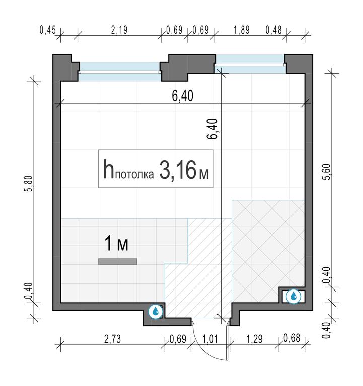 1-BD Apartment Sale, 37.2 sq. m. at Belyi Grad, Tsentralnaya Street, 1, Mytischi, Moscow Region, Russia #2