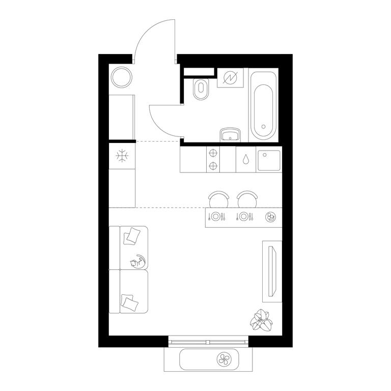 Apartment Sale, 23.7平方米 at Ilinskie Luga, Zapovednaya Street, 1, posyolok Ilyinskoye-Usovo, Krasnogorsk City District, Moscow Region, Russia #1 Apartment Sale, 23.7平方米 at Ilinskie Luga, Zapovednaya Street, 1, posyolok Ilyinskoye-Usovo, Krasnogorsk City District, Moscow Region, Russia #1