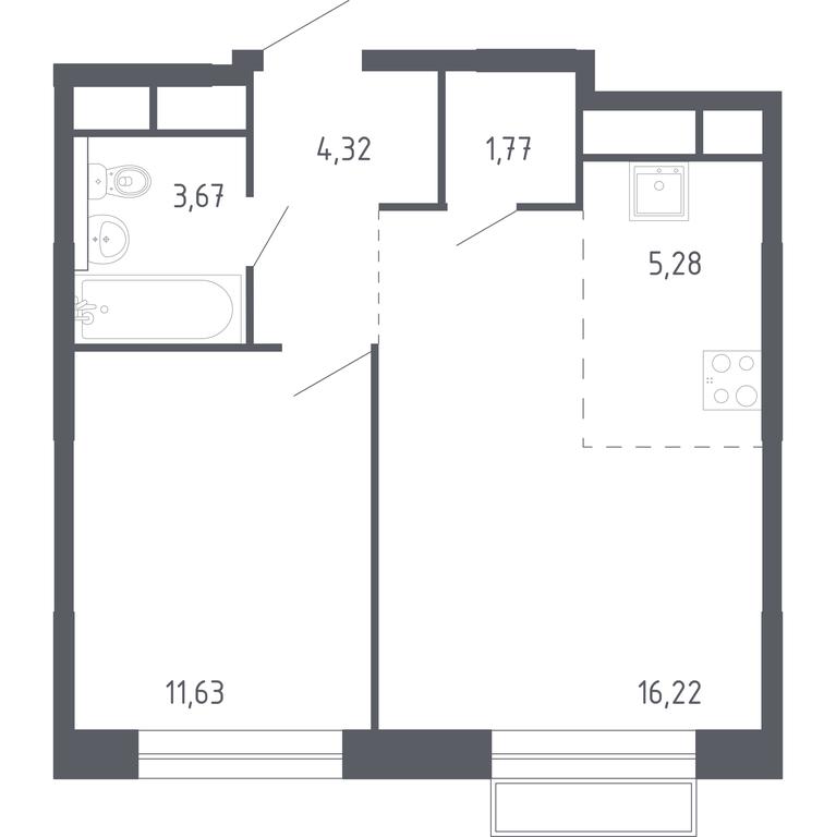 Apartment Sale, 42.89 sq. m. at Novograd Pavlino, Kosinskoye shosse, 2, Novoye Pavlino Microdistrict, Balashikha, Moscow Region, Russia #1 Apartment Sale, 42.89 sq. m. at Novograd Pavlino, Kosinskoye shosse, 2, Novoye Pavlino Microdistrict, Balashikha, Moscow Region, Russia #1