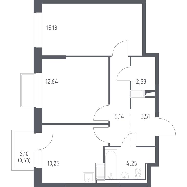 Продажа 1-комн. квартиры, 53 м² в ЖК «Томилино Парк», 1-й квартал, посёлок Жилино-1, городской округ Люберцы, Московская область, Россия #1 Продажа 1-комн. квартиры, 53 м² в ЖК «Томилино Парк», 1-й квартал, посёлок Жилино-1, городской округ Люберцы, Московская область, Россия #1